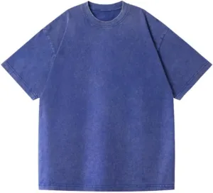 Mens Womens Oversized T Shirt Acid Wash Vintage Washed Tee Shirt Casual Streetwear Basic Tees