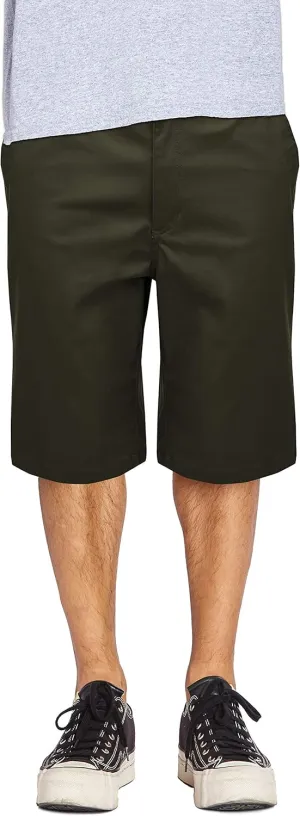 Men’s Work Shorts Pants - Casual Stretch Cotton Twill Chino Slim Fit Multi Pocket Regular Big Sizes 30~46