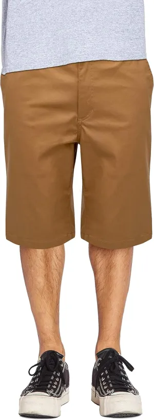 Men’s Work Shorts Pants - Casual Stretch Cotton Twill Chino Slim Fit Multi Pocket Regular Big Sizes 30~46