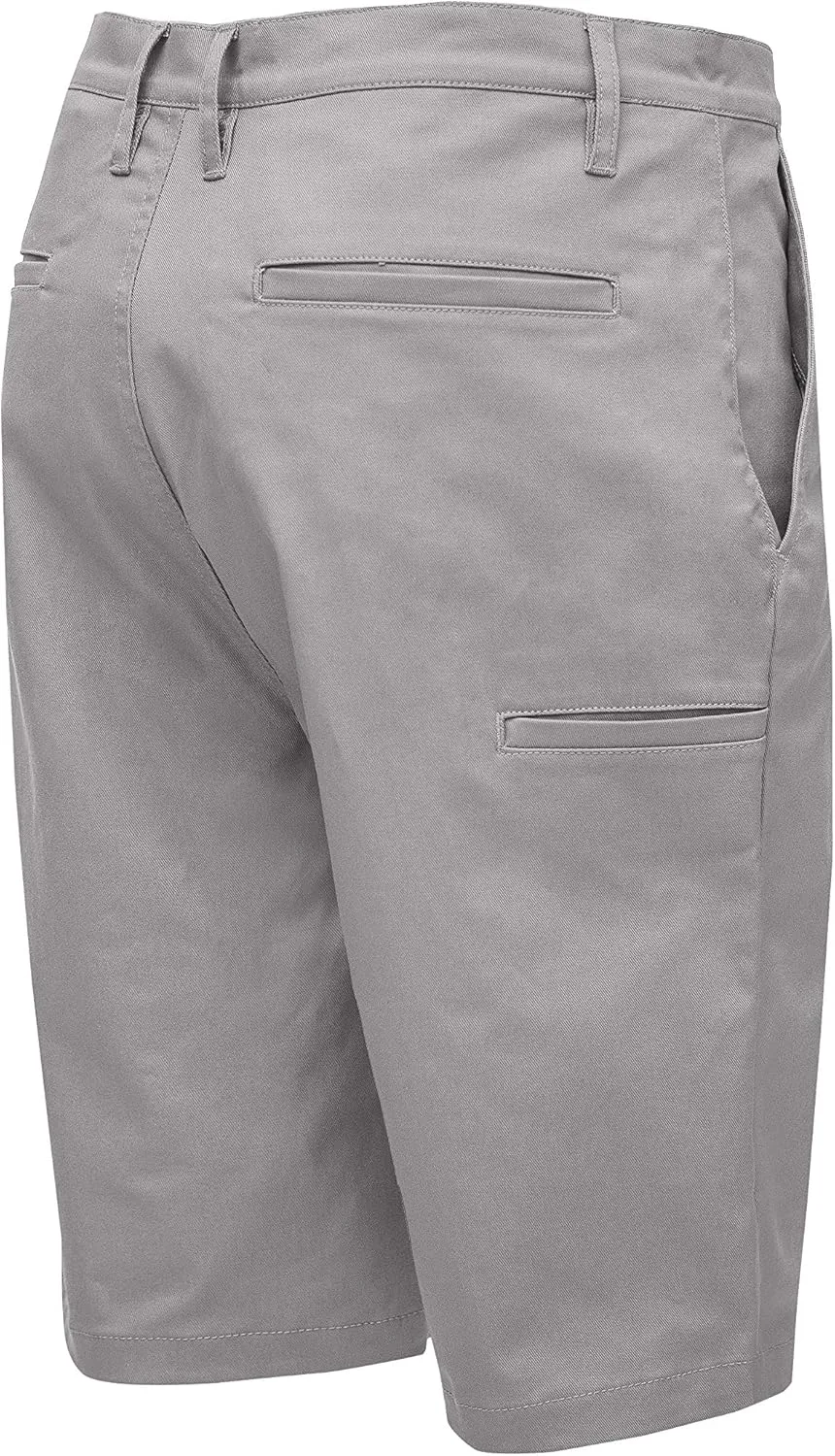 Men’s Work Shorts Pants - Casual Stretch Cotton Twill Chino Slim Fit Multi Pocket Regular Big Sizes 30~46