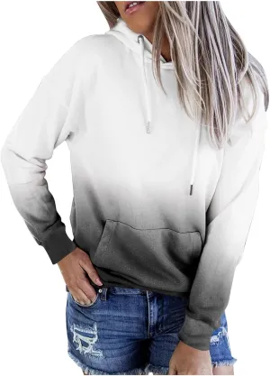 Oversized Hoodies for Women Fashion Long Sleeve Tie Dye Sweatshirts 2024 Fall Preppy Pullover with Pockets