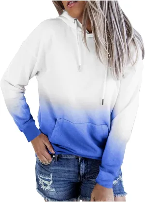 Oversized Hoodies for Women Fashion Long Sleeve Tie Dye Sweatshirts 2024 Fall Preppy Pullover with Pockets
