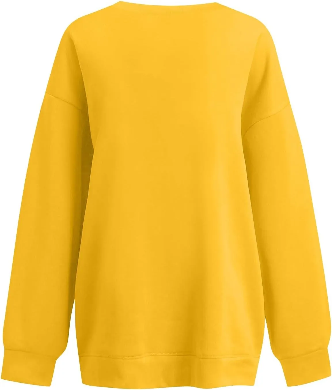 Oversized Sweatshirt For Women Plus Size Hoodies Trendy V Neck Long Sleeve Winter Clothes Drop Shoulder Pullover