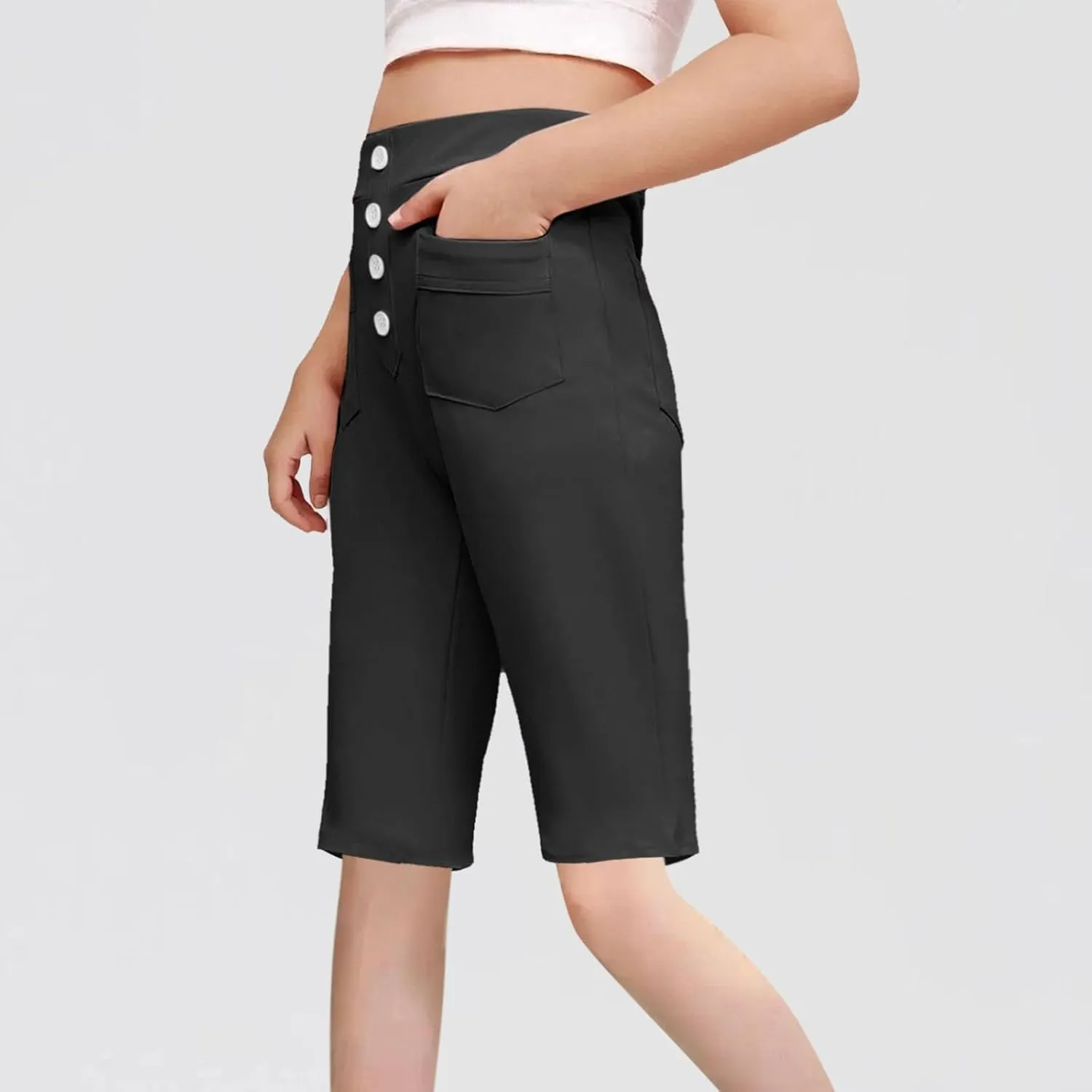 Pants for Kids Girl Boy Summer Fall Sport Gym Yoga High Cut Straight Leg Plain Pants Shorts Sweatpants Child 2025