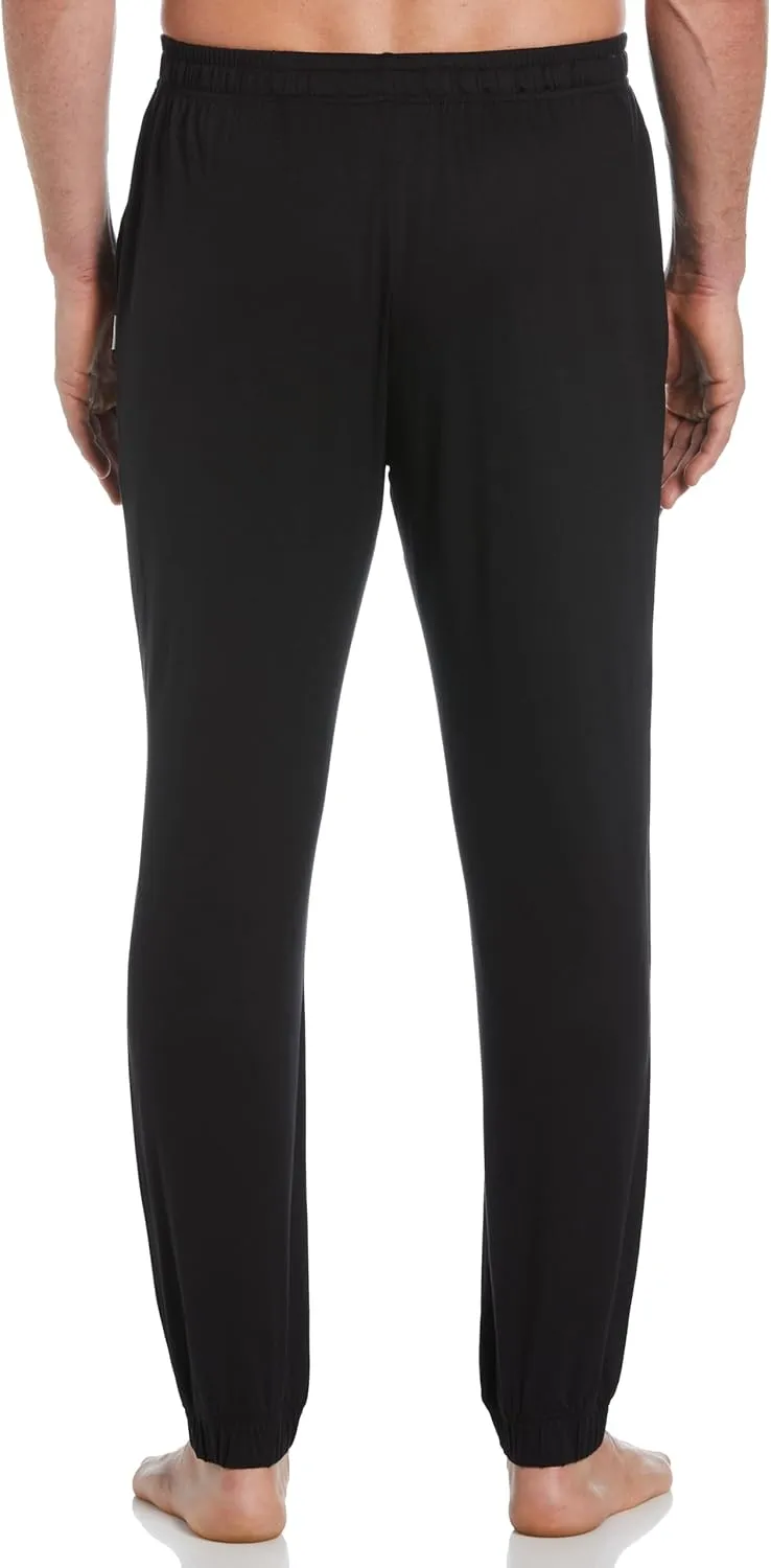 Perry Ellis Men's Jogger Pant, Deluxe Soft Touch Stretch Fabric, Drawcord Waistband, Loose Lounge