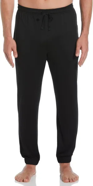Perry Ellis Men's Jogger Pant, Deluxe Soft Touch Stretch Fabric, Drawcord Waistband, Loose Lounge