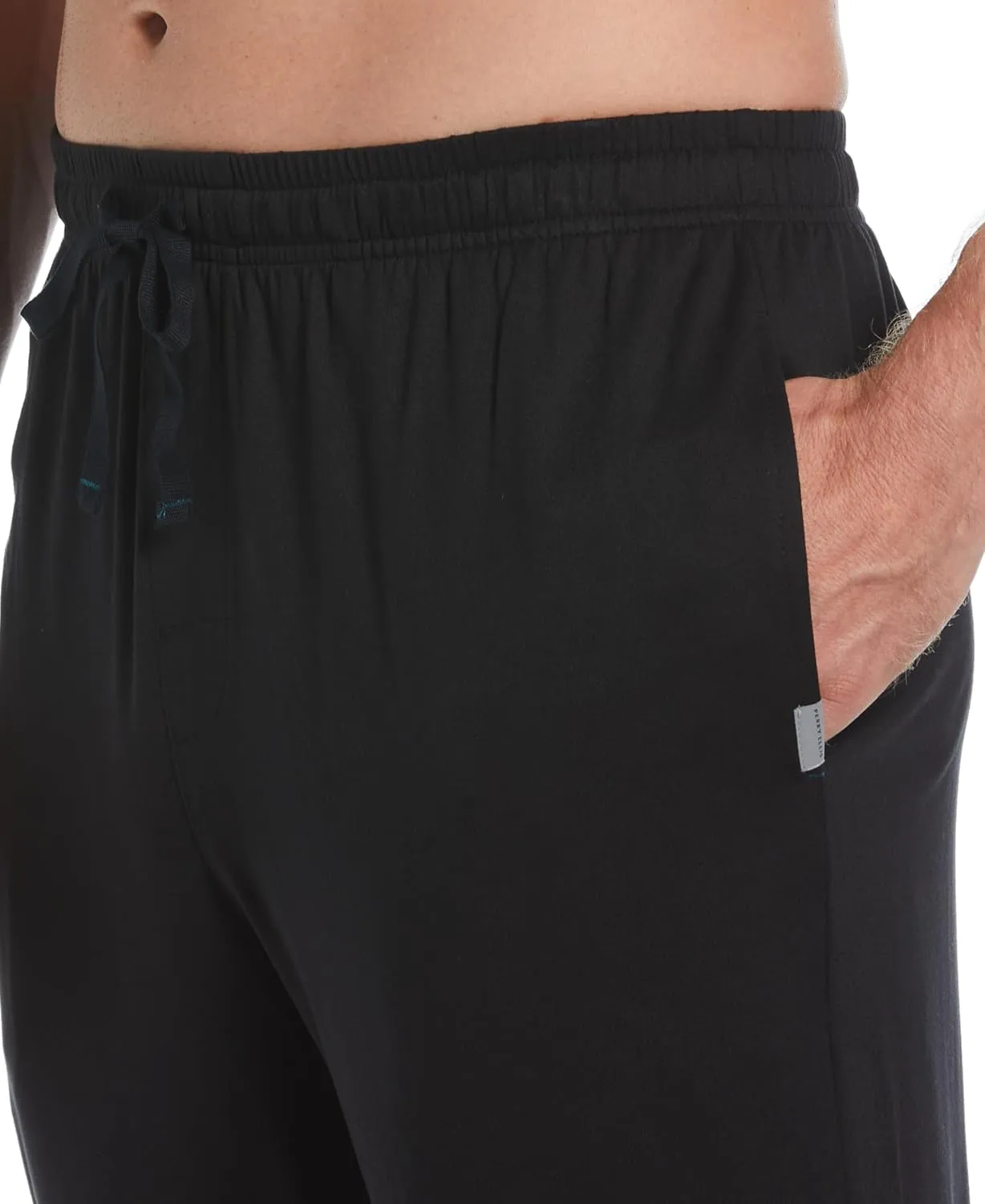 Perry Ellis Men's Jogger Pant, Deluxe Soft Touch Stretch Fabric, Drawcord Waistband, Loose Lounge
