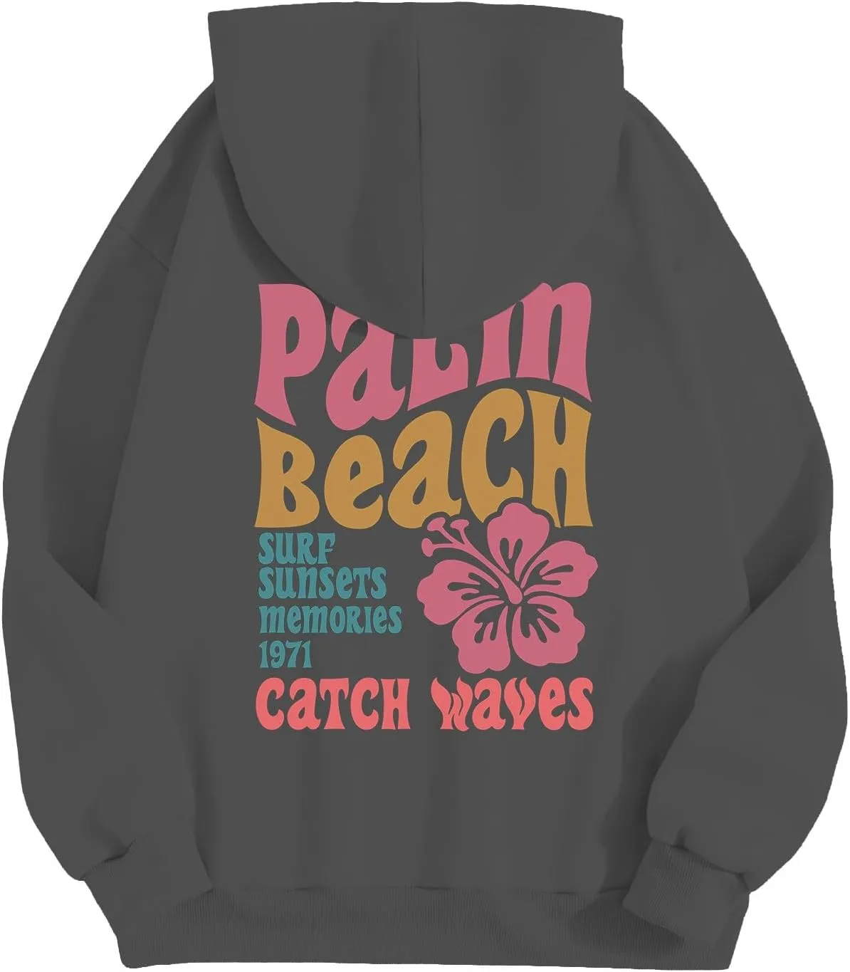Pom Puff Oversized Hoodies for Women, Teen Girls Preppy Sweatshirt Pullover Long Sleeve Y2K Graphic Tees with Pockets