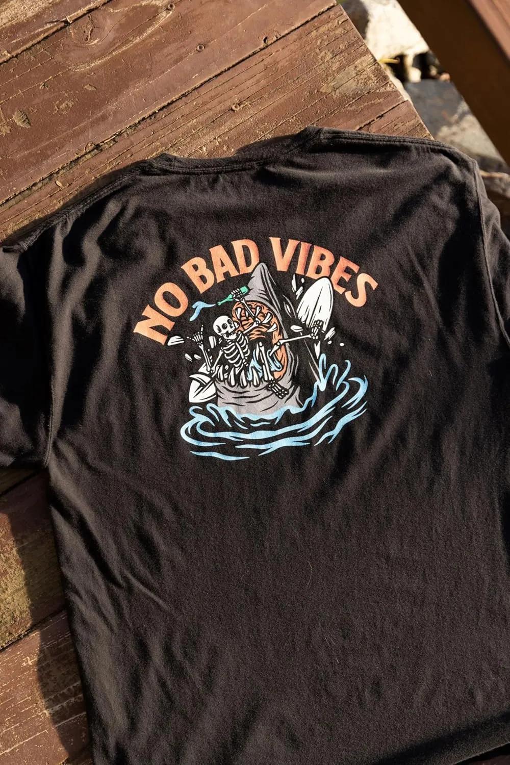 Premium Graphic Tees for Men & Women - Surfing Graphics - Sustabiable, USA Made, 100% Cotton, Pre-Shrunk, Size XS-3XL