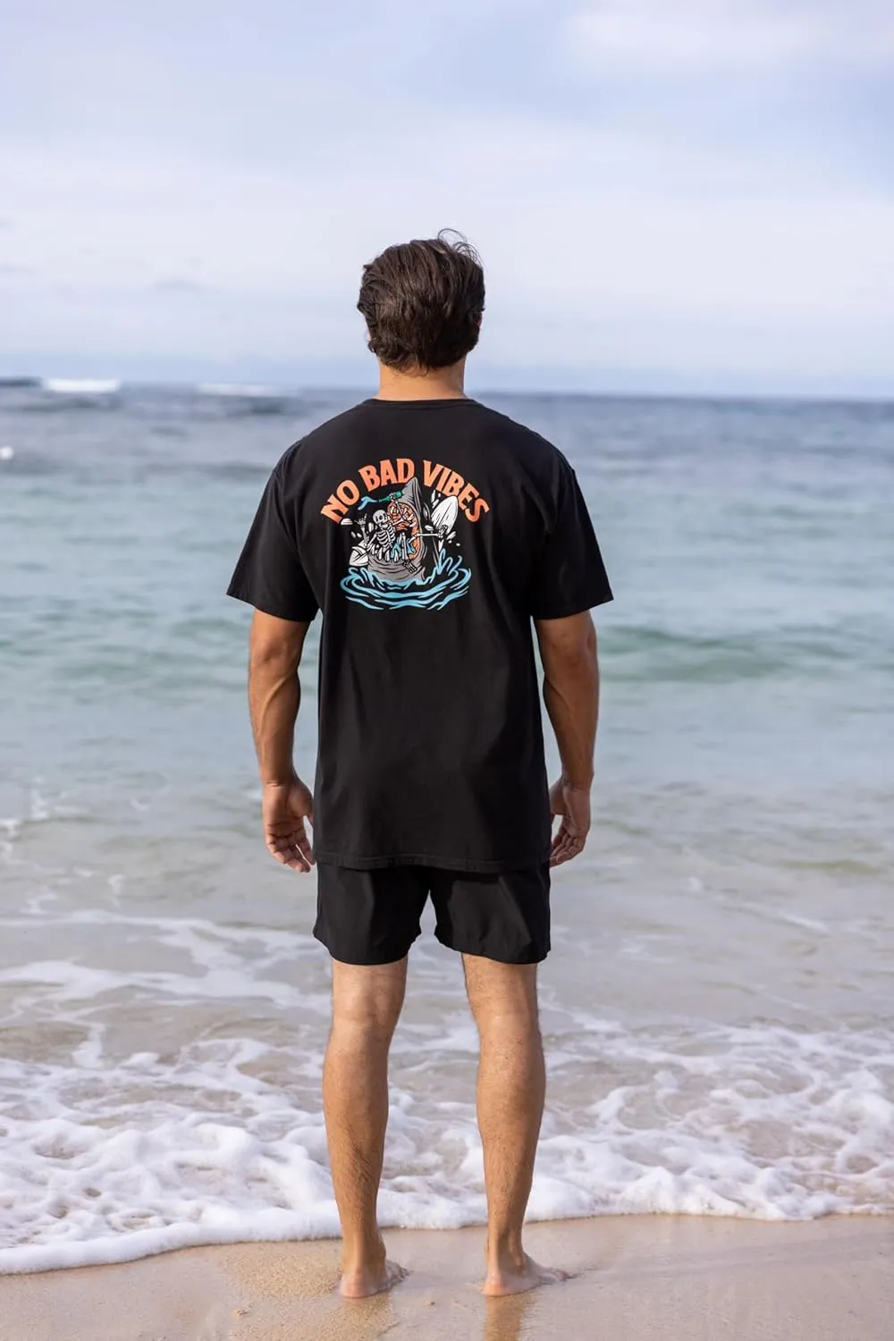 Premium Graphic Tees for Men & Women - Surfing Graphics - Sustabiable, USA Made, 100% Cotton, Pre-Shrunk, Size XS-3XL