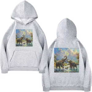 Printing Womens Oversized Hoodies Sweatshirts Graphic Pullover with Pockets
