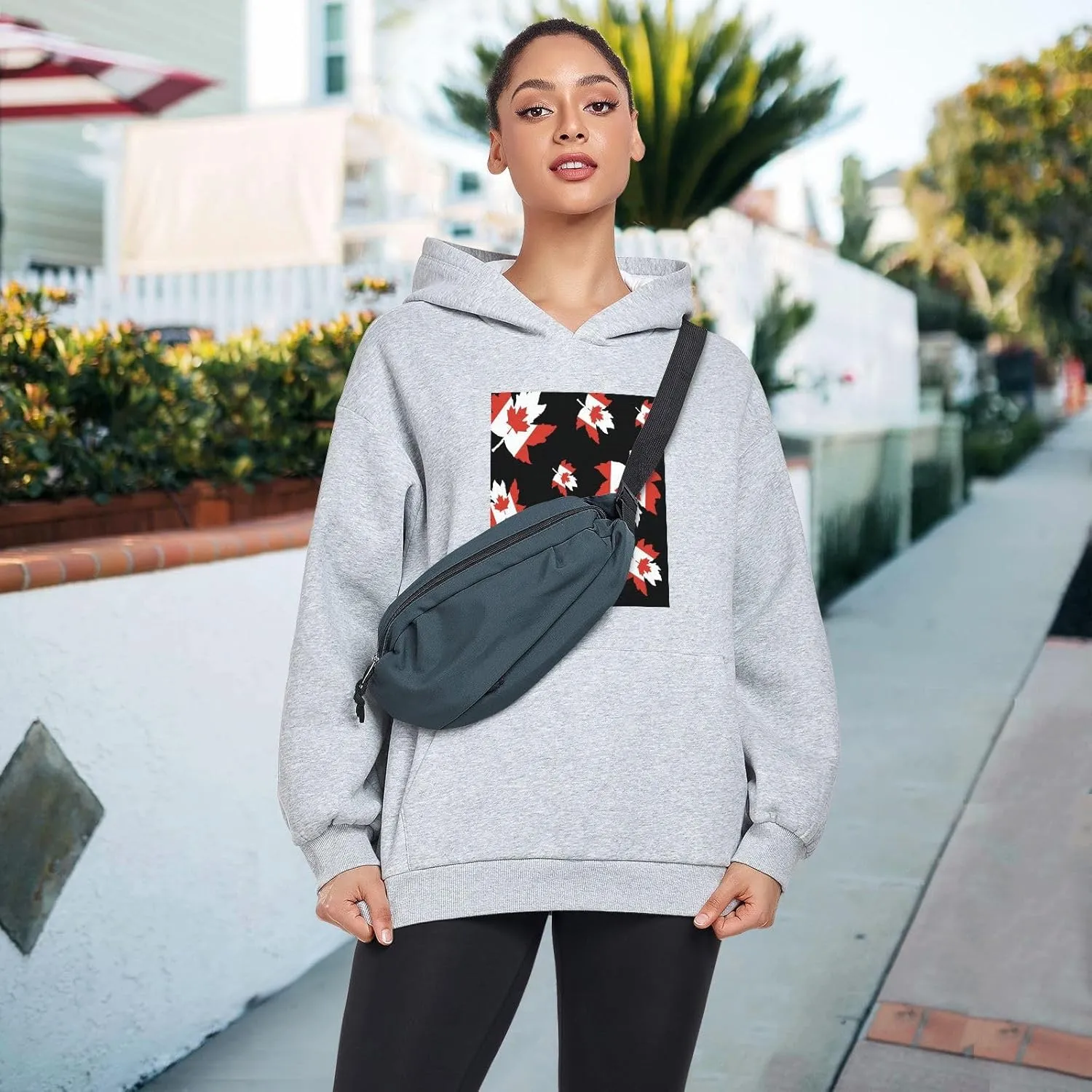 Printing Womens Oversized Hoodies Sweatshirts Graphic Pullover with Pockets