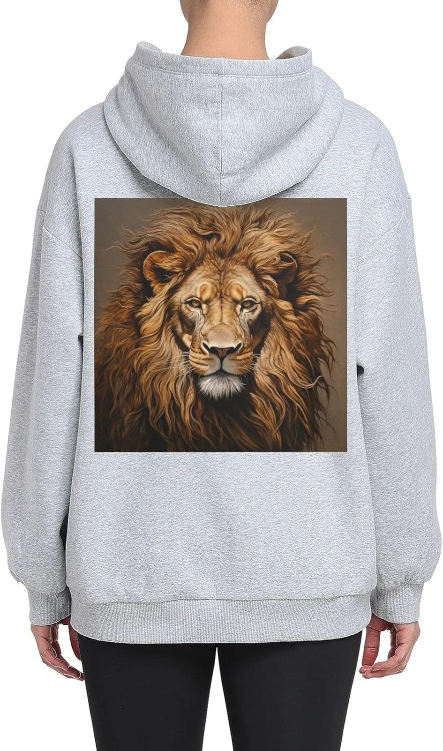 Printing Womens Oversized Hoodies Sweatshirts Graphic Pullover with Pockets