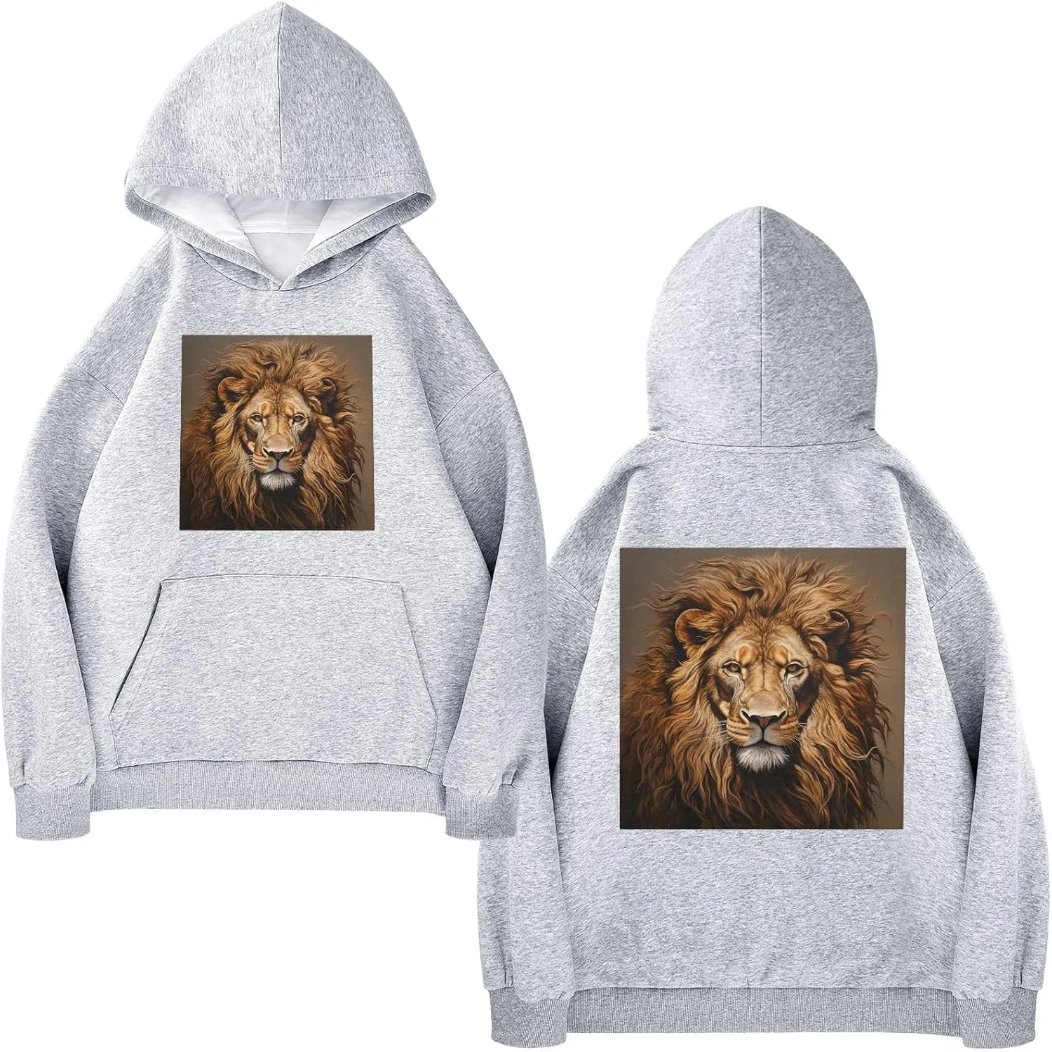 Printing Womens Oversized Hoodies Sweatshirts Graphic Pullover with Pockets