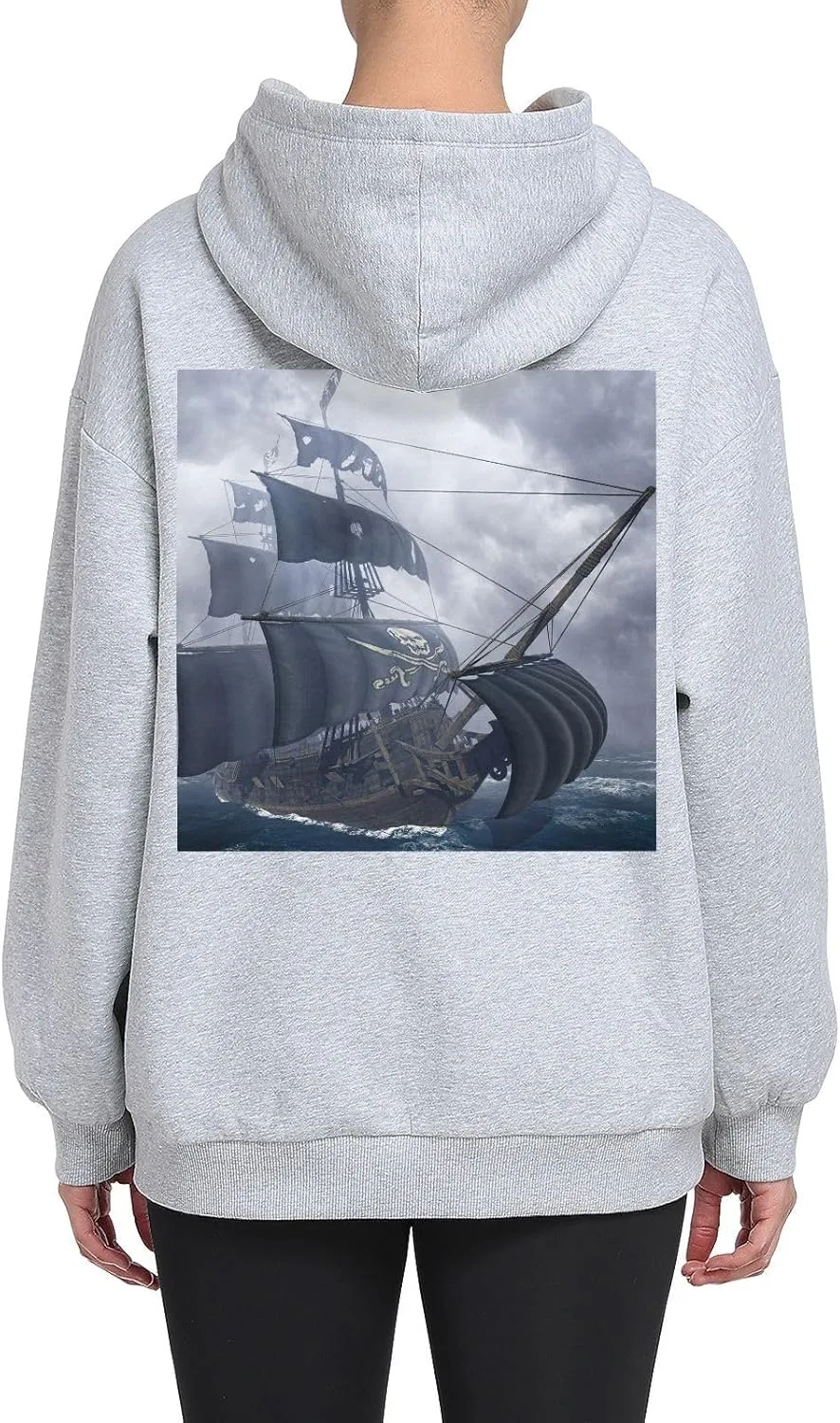 Printing Womens Oversized Hoodies Sweatshirts Graphic Pullover with Pockets