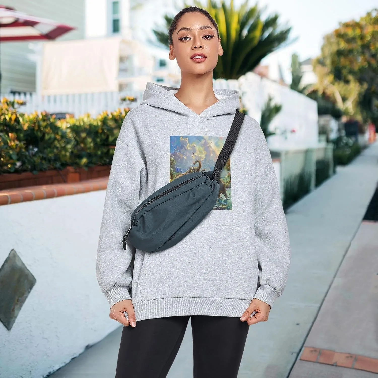 Printing Womens Oversized Hoodies Sweatshirts Graphic Pullover with Pockets