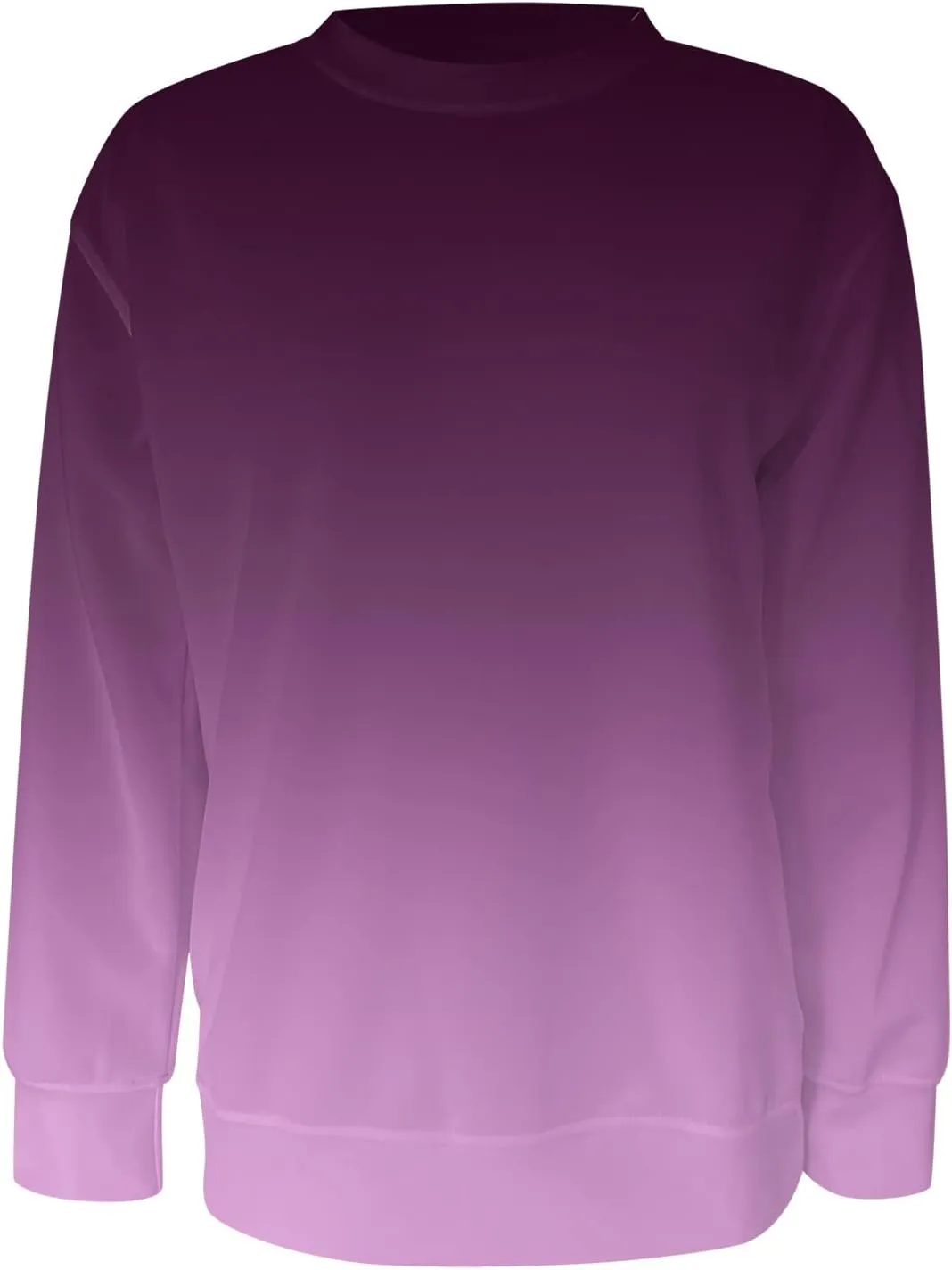 SHAOBGE Women Spring Casual Crewneck Sweatshirts Long Sleeve Color Block/Solid Tops Cute Winter Pullover Loose Fit Shirts