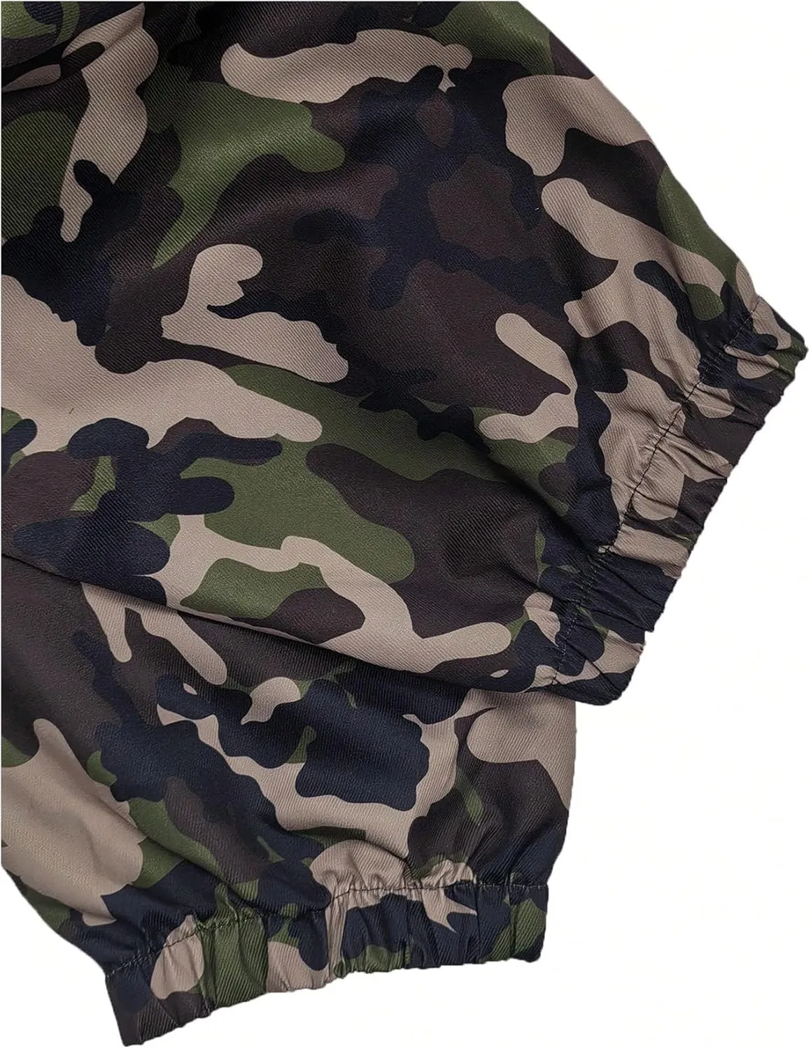 SHENHE Men's Camo Cargo Pants Drawstring Baggy Joggers Hip Hop Streetwear Loose Pants