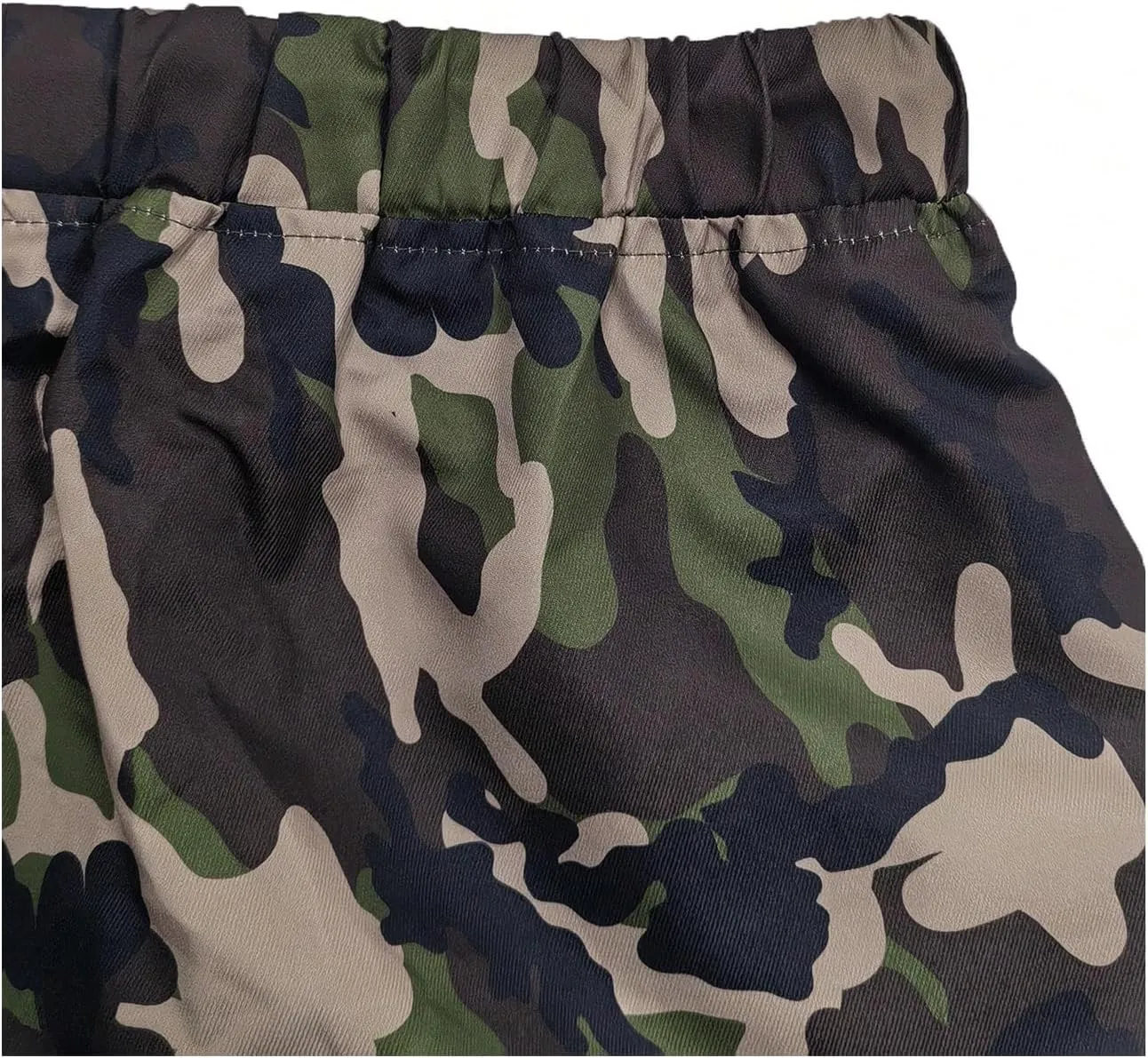 SHENHE Men's Camo Cargo Pants Drawstring Baggy Joggers Hip Hop Streetwear Loose Pants