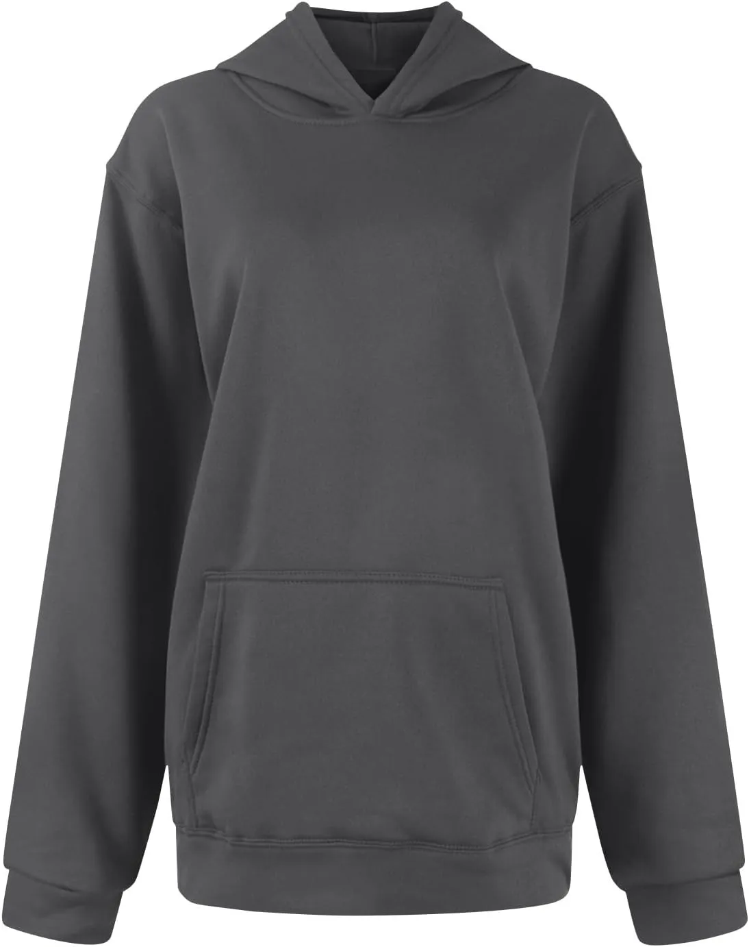 slqdgmryz Oversized Hoodies for Women Hooded Long Sleeve Fleece Pullover Plain Y2k Hoodie Cute Sweatshirts with Pockets