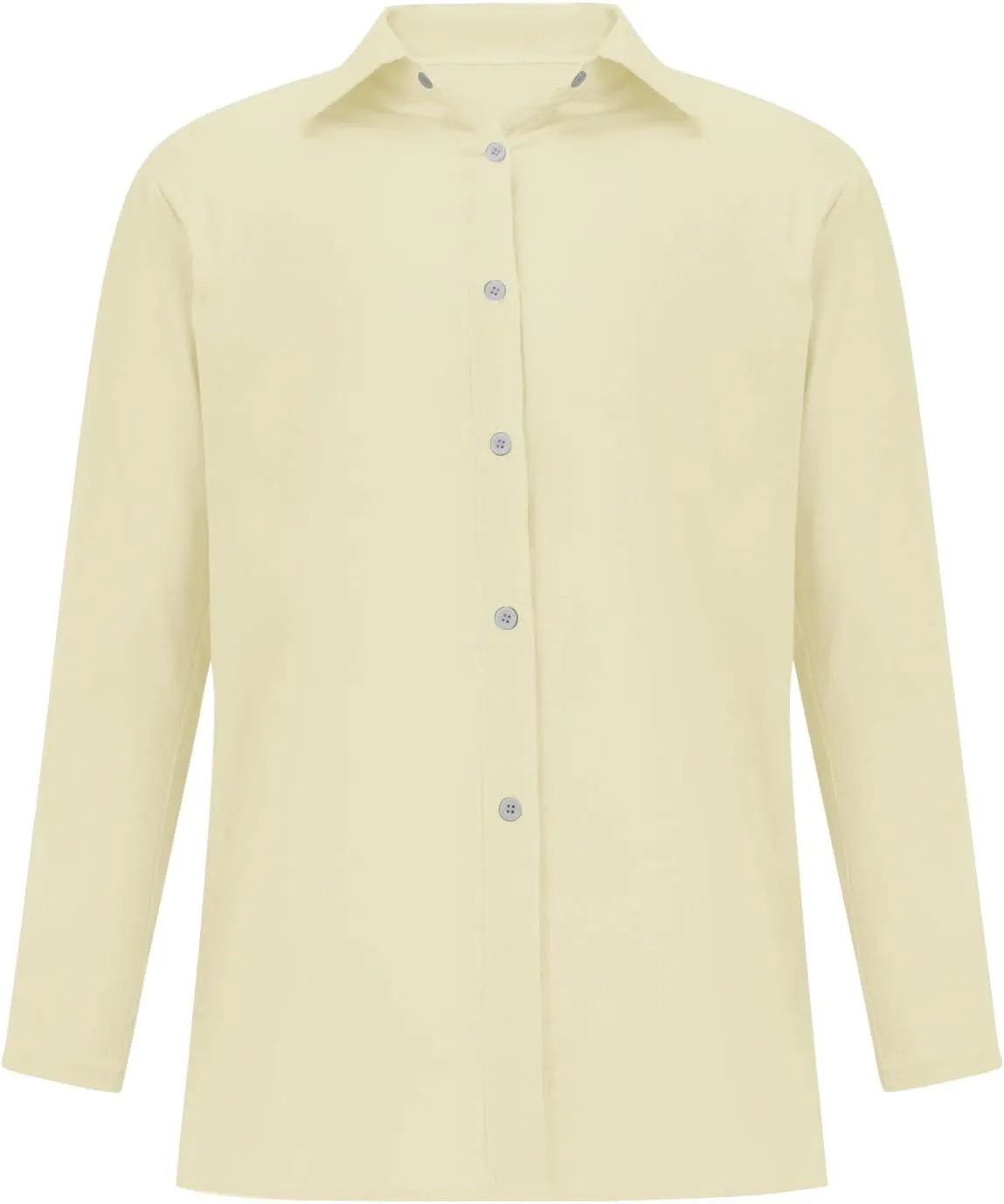 Summer Cotton Linen Shirts for Women Trendy Casual Long Sleeve Button Oversized Tshirts Ladies Work Tops