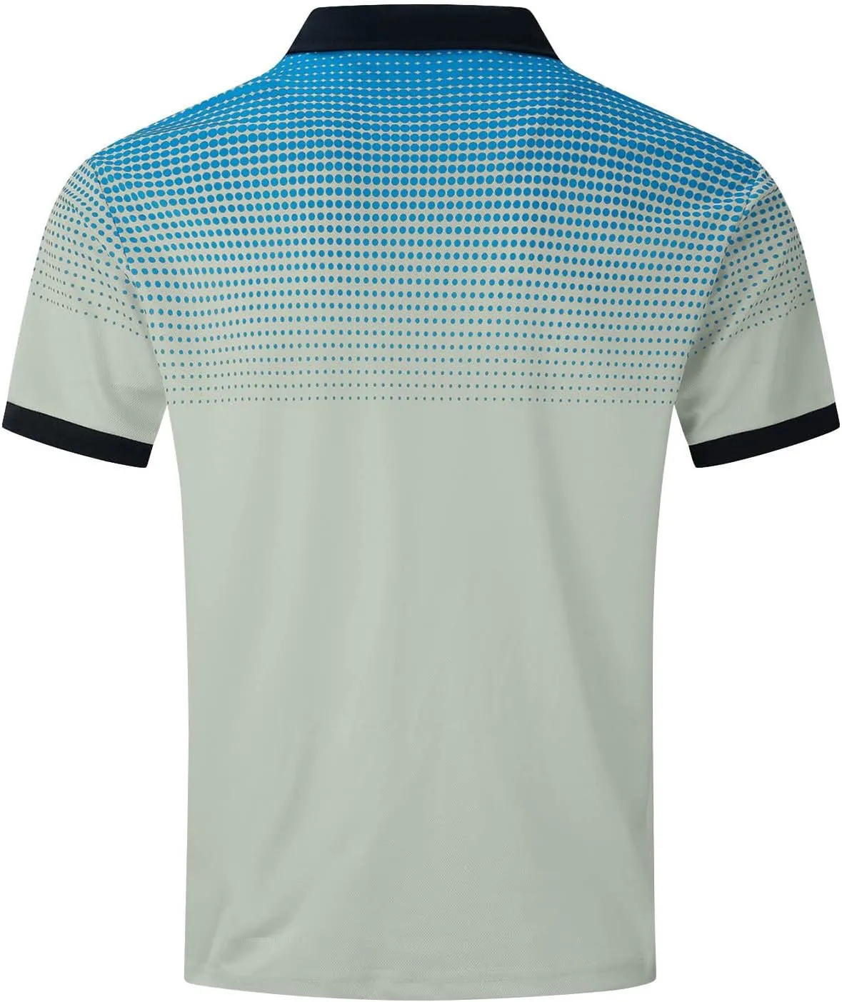 Summer Short Sleeve T Shirts for Men 2025 Business Casual Tops Polka Dot Gradient Lapel Button Sports Tees