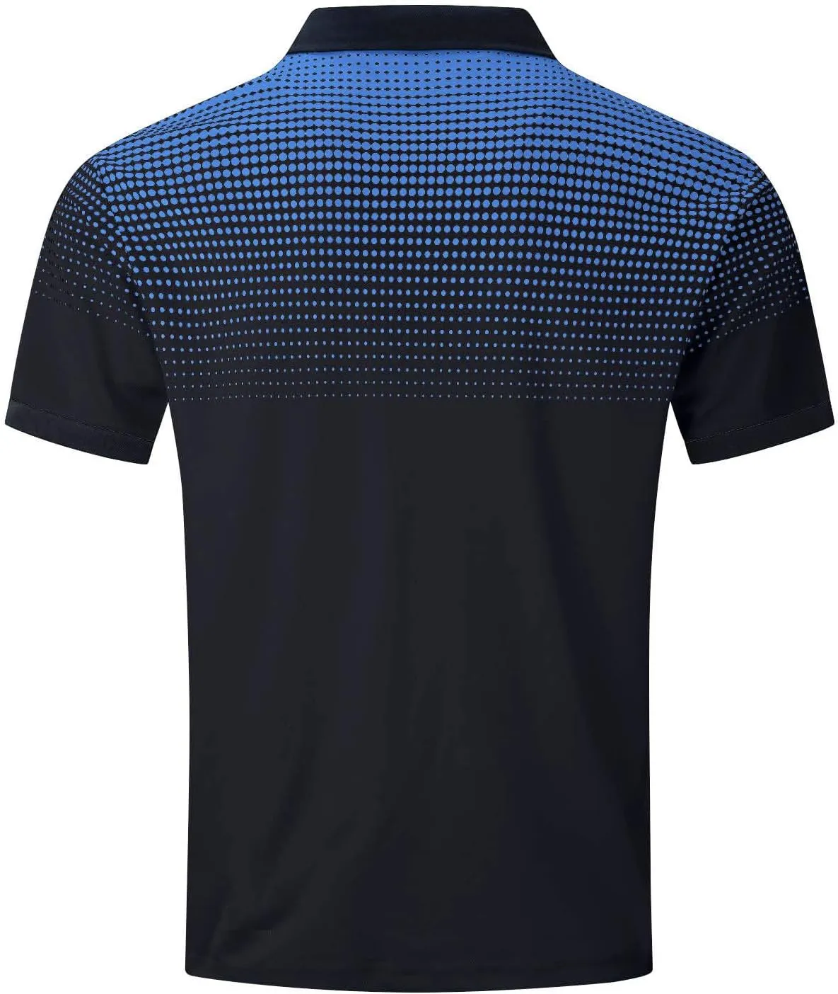 Summer Short Sleeve T Shirts for Men 2025 Business Casual Tops Polka Dot Gradient Lapel Button Sports Tees