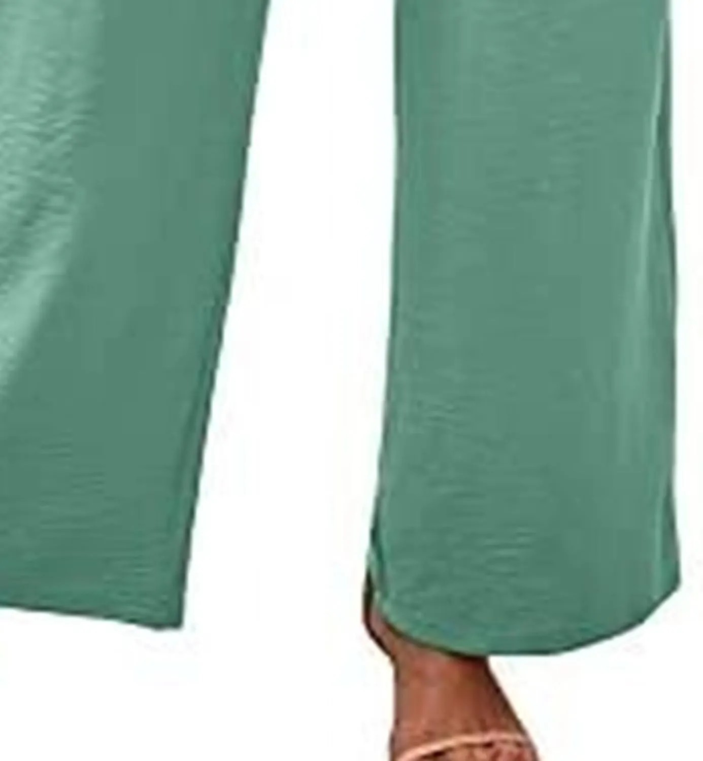 Summer Women's High Waist Slim Straight Wide Leg Pants Solid Color Pocket Belt Casual Pants Loose Trousers