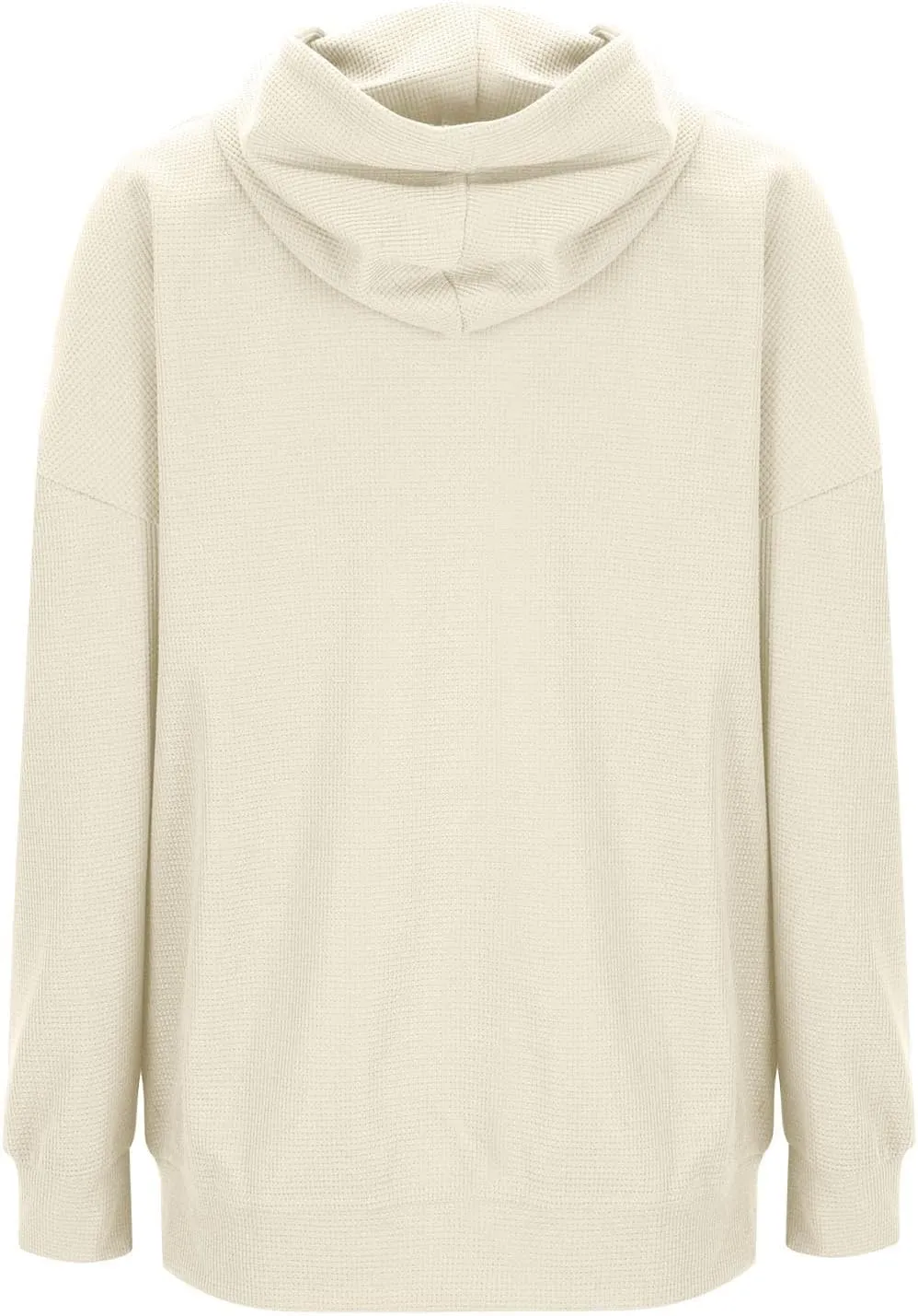 Sweatshirt for Women 2024 Oversized Solid Drawstring Hoodies Wide Hem Casual Loose Fit Crop Sweatshirt with Pockets
