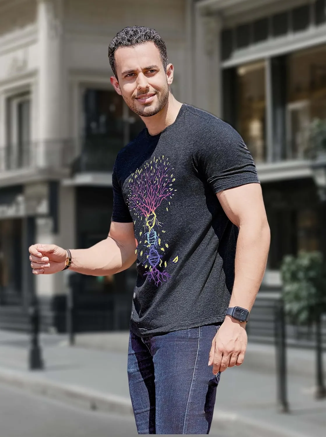 T-Shirt for Men's- Graphic t-Shirts Cotton Blend Basic Tees Vintage Casual Tshirts Fitting