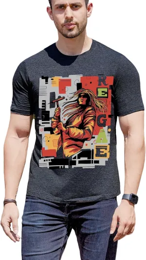 T-Shirt for Men's- Graphic t-Shirts Cotton Blend Basic Tees Vintage Casual Tshirts Fitting