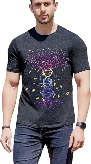 T-Shirt for Men's- Graphic t-Shirts Cotton Blend Basic Tees Vintage Casual Tshirts Fitting