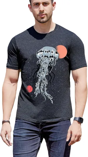 T-Shirt for Men's- Graphic t-Shirts Cotton Blend Basic Tees Vintage Casual Tshirts Fitting