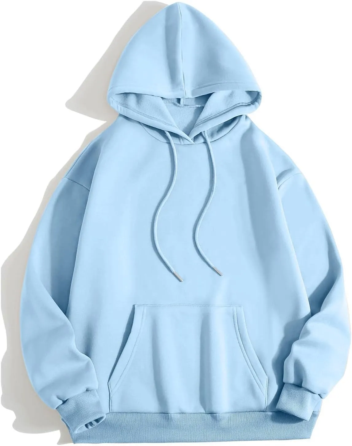 Thankful Grateful Blessed Letter Print Hoodie For Women Fleece Pullover With Kangaroo Pocket Hooded Graphic Tee Fall Trendy