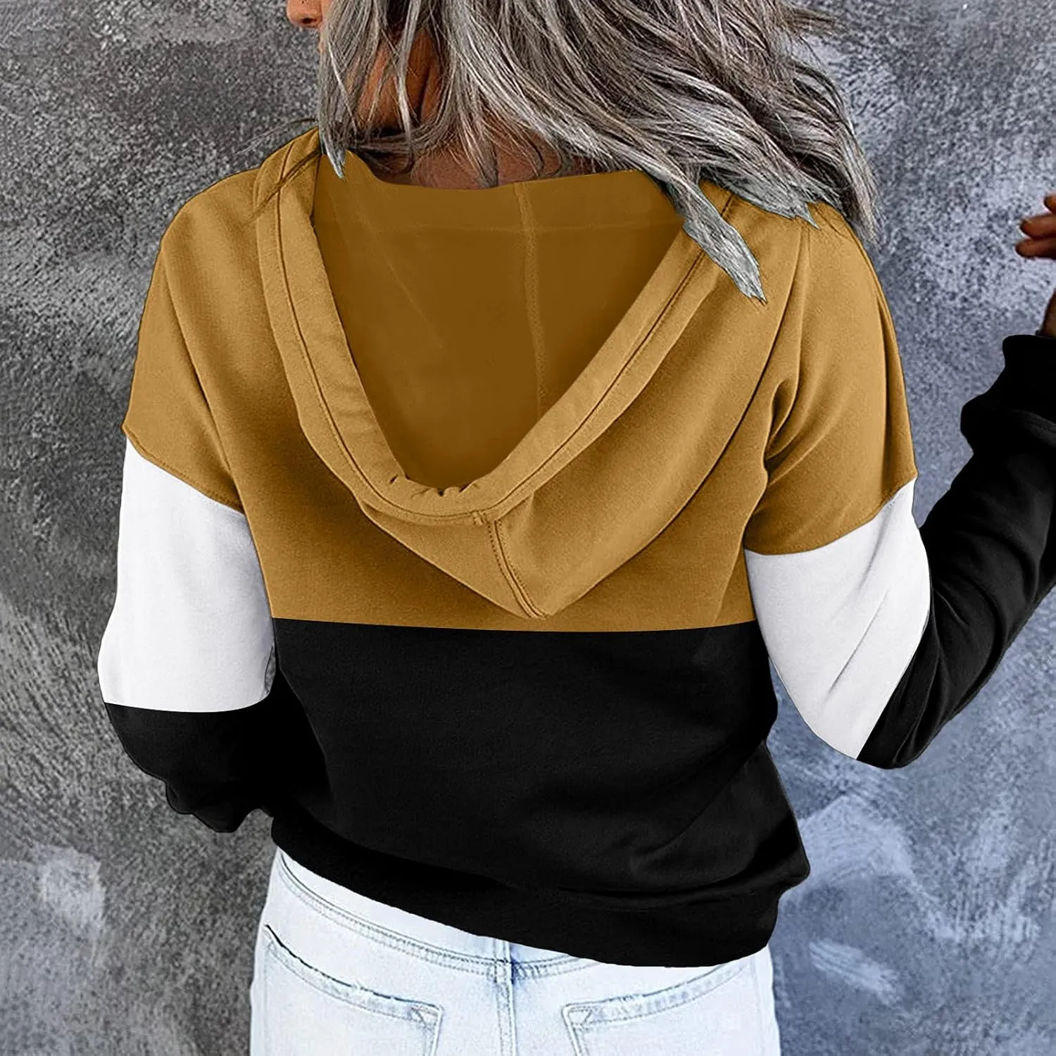 TUQIDEWU Hoodies for Women Trendy, Hoodie for Women Tie Dye Sweatshirt Button Down Tops Casual Long Sleeve Oversize Pullover