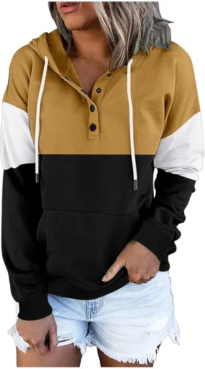 TUQIDEWU Hoodies for Women Trendy, Hoodie for Women Tie Dye Sweatshirt Button Down Tops Casual Long Sleeve Oversize Pullover