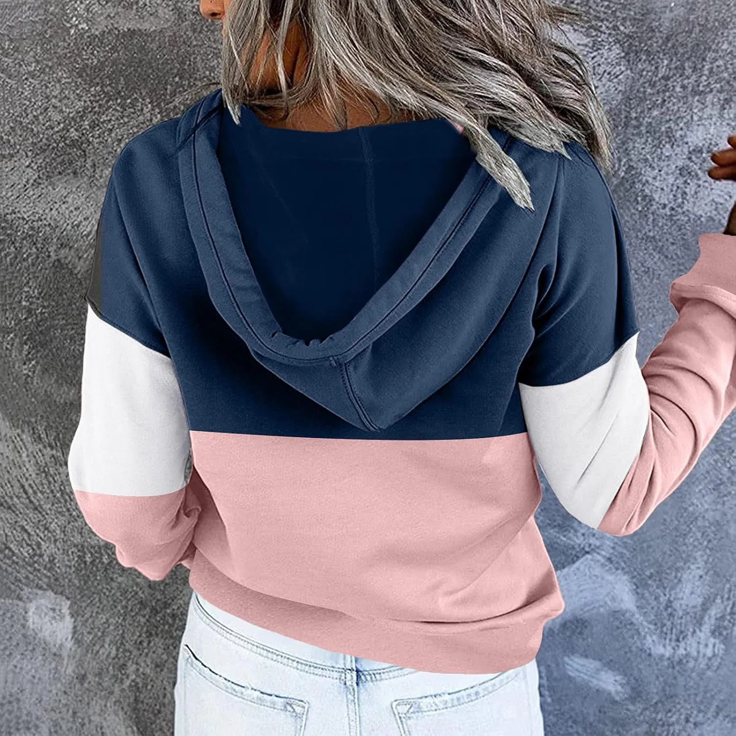 TUQIDEWU Hoodies for Women Trendy, Hoodie for Women Tie Dye Sweatshirt Button Down Tops Casual Long Sleeve Oversize Pullover