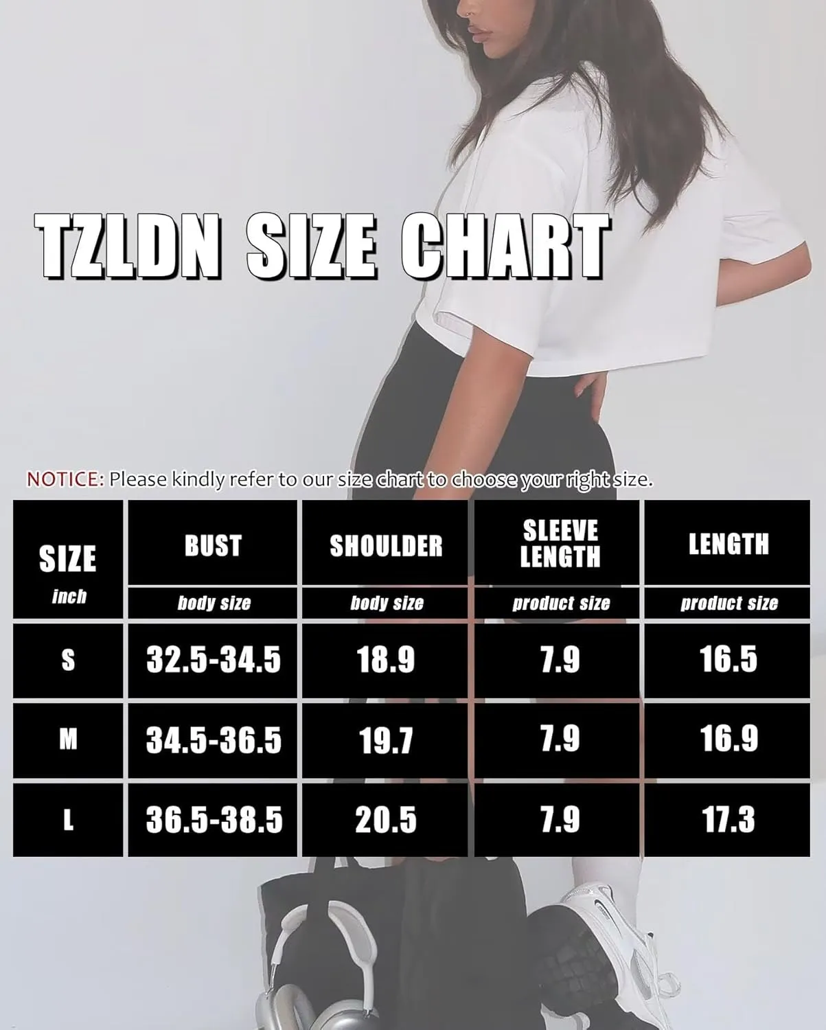 TZLDN Women Short Sleeve Oversized Cropped Tshirts Workout Loose Fit Boxy Tee Shirts Cotton Cute Basic Gym Summer Tops