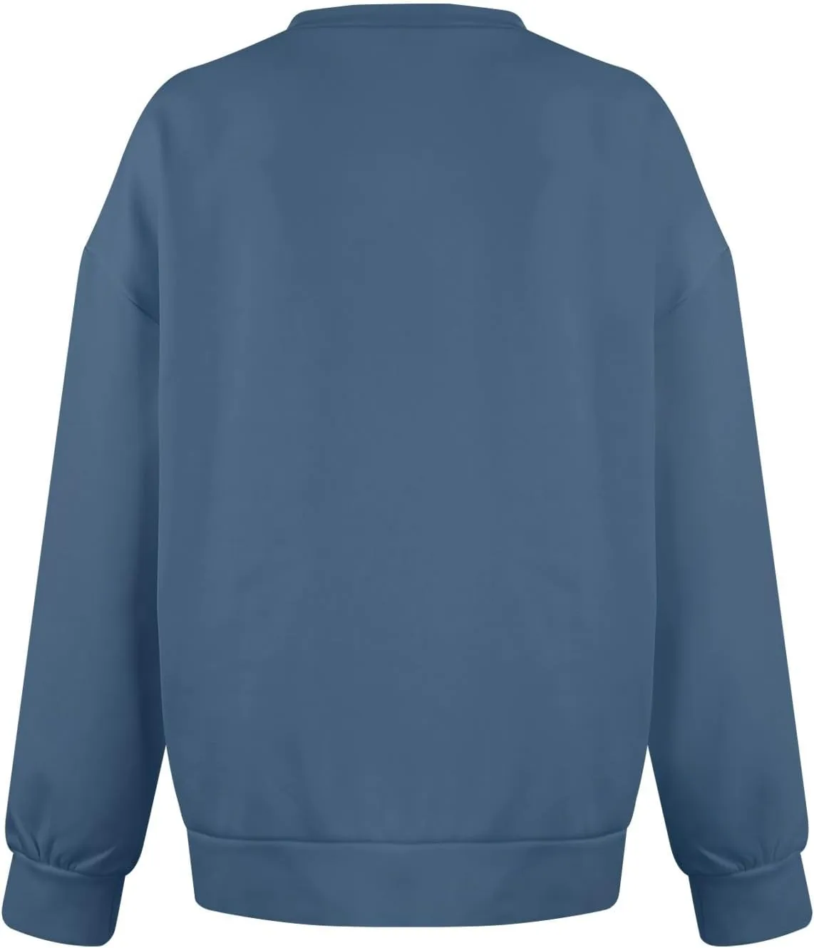 V Neck Sweatshirt Women Fleece Pocket Cute Sweatshirts No Hood Oversized Comfy Hoodie Y2k Soft Winter Clothes