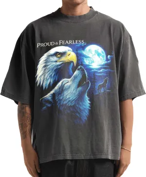 Washed Shaka-Wear Drop Shoulder 7.5 oz Heavyweight Graphic Tshirts Vintage Thick Boxy & Oversized Baggy Fit