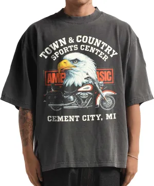 Washed Shaka-Wear Drop Shoulder 7.5 oz Heavyweight Graphic Tshirts Vintage Thick Boxy & Oversized Baggy Fit