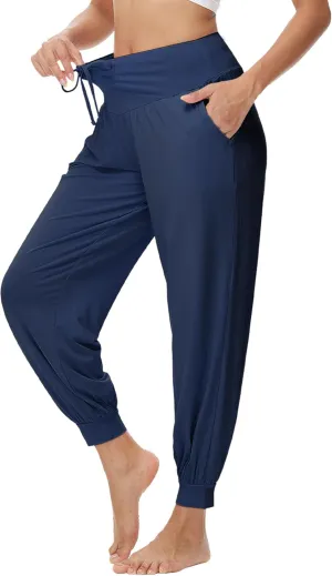 WiWi Jogger Pant for Women High Waist Yoga Pants Soft Comfy Viscose from Bamboo Women's Pajama Bottoms S-XXL
