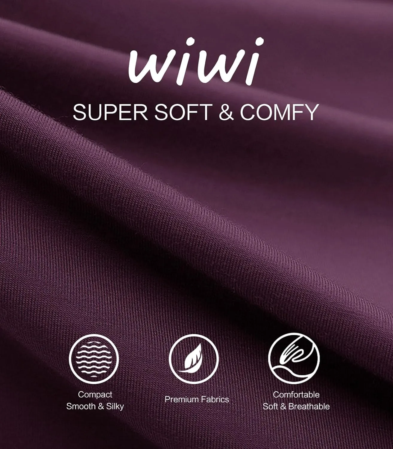 WiWi Jogger Pant for Women High Waist Yoga Pants Soft Comfy Viscose from Bamboo Women's Pajama Bottoms S-XXL