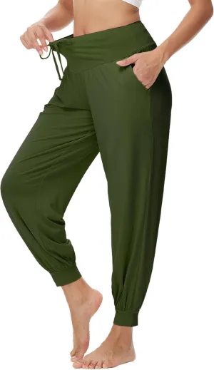 WiWi Jogger Pant for Women High Waist Yoga Pants Soft Comfy Viscose from Bamboo Women's Pajama Bottoms S-XXL