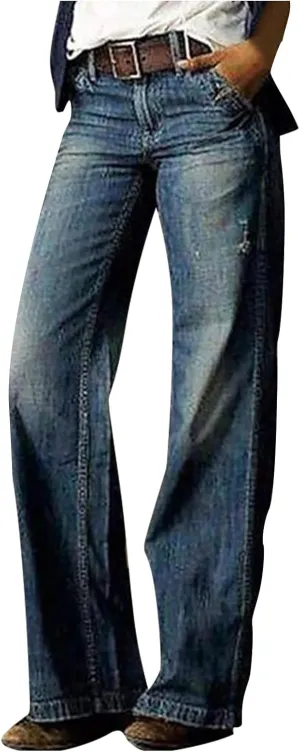 Women Fashion Retro Literature and Print Casual Loose Pants Plus Size Loose Pants Fall &Winter Outfits