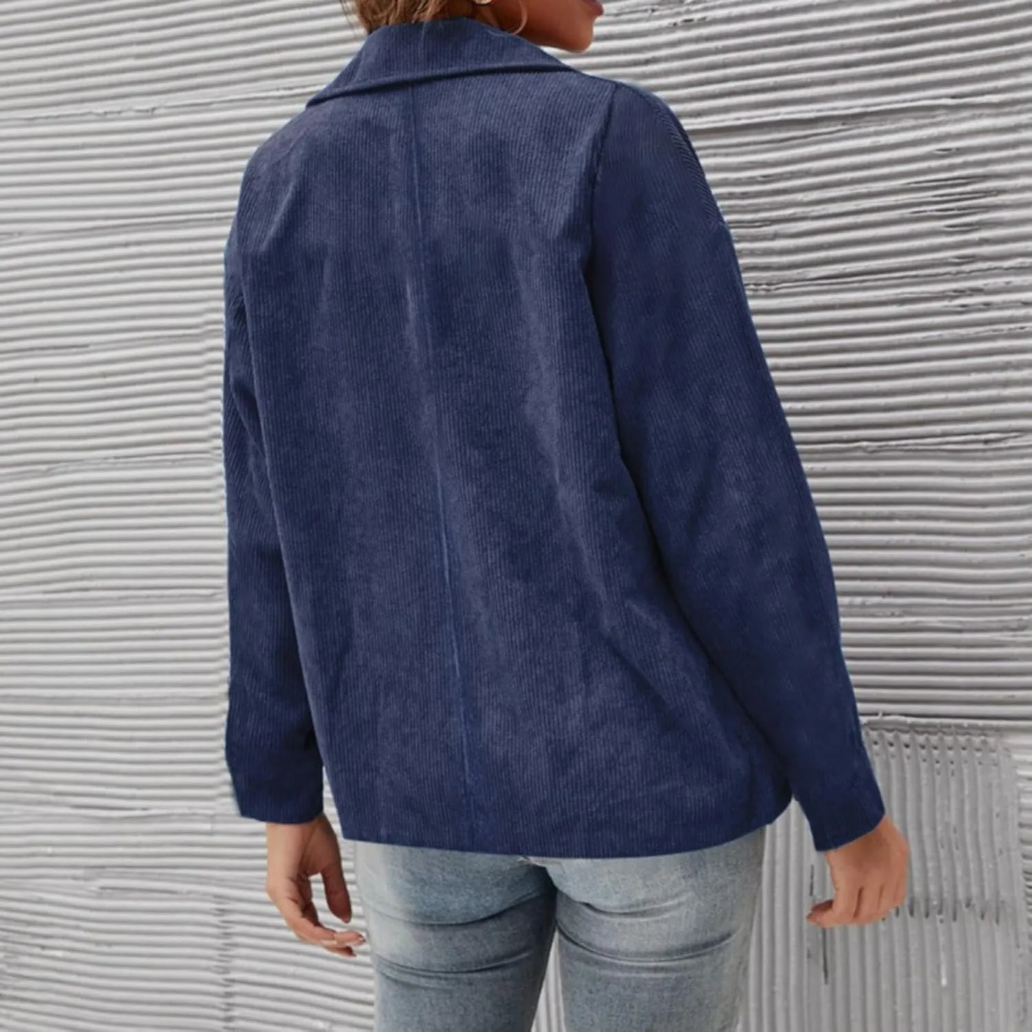 Women's Blazer 2024 Fall Casual Slim Fit Notch Lapel Open Front Business Work Office Dressy Suit Jackets with Pockets