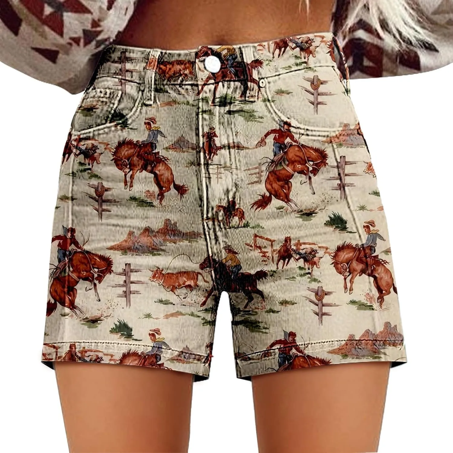 Women's Casual Denim Shorts Summer Jeans Stretchy Hot Short Pants Wide Leg High Waisted Frayed Hem Long Jean Shorts