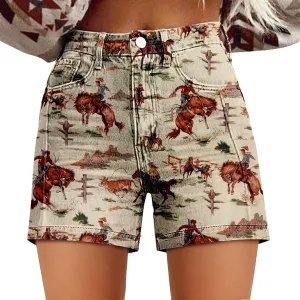 Women's Casual Denim Shorts Summer Jeans Stretchy Hot Short Pants Wide Leg High Waisted Frayed Hem Long Jean Shorts