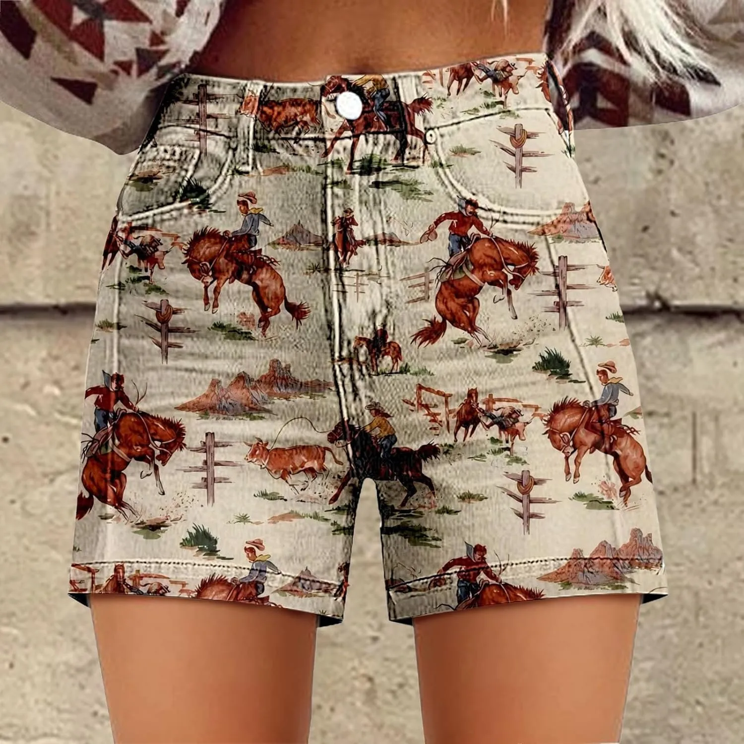 Women's Casual Denim Shorts Summer Jeans Stretchy Hot Short Pants Wide Leg High Waisted Frayed Hem Long Jean Shorts