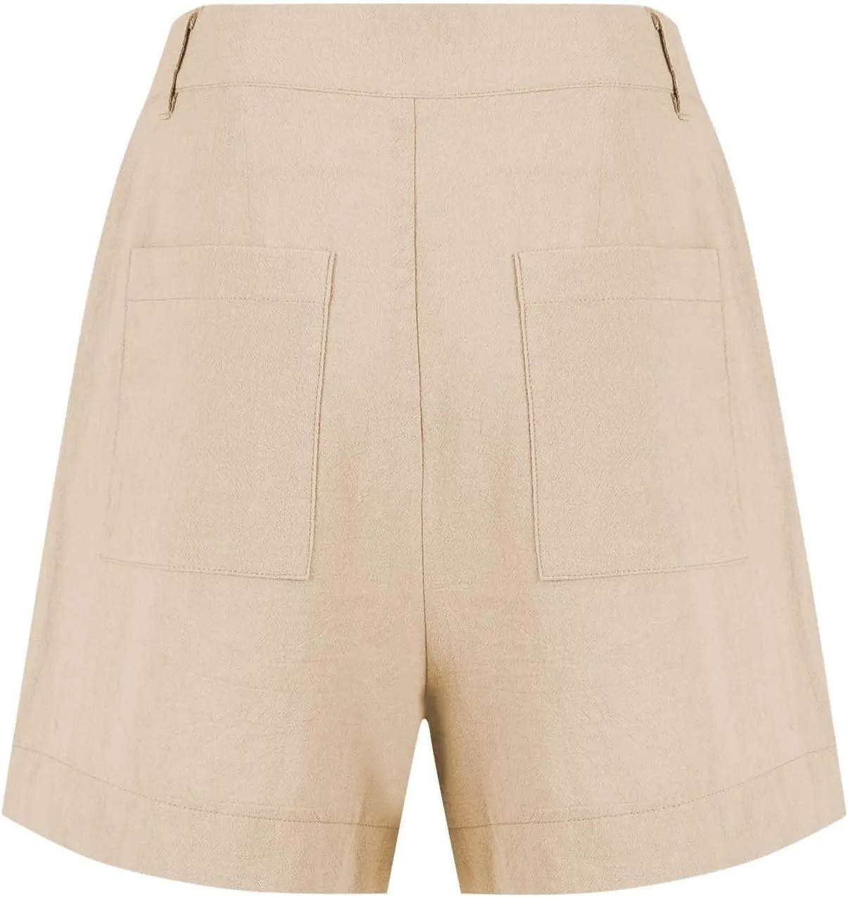 Women's Cotton Linen Shorts Summer Dressy Shorts Trendy High Waisted Bermuda Shorts Casual Comfy Wide Leg Shorts